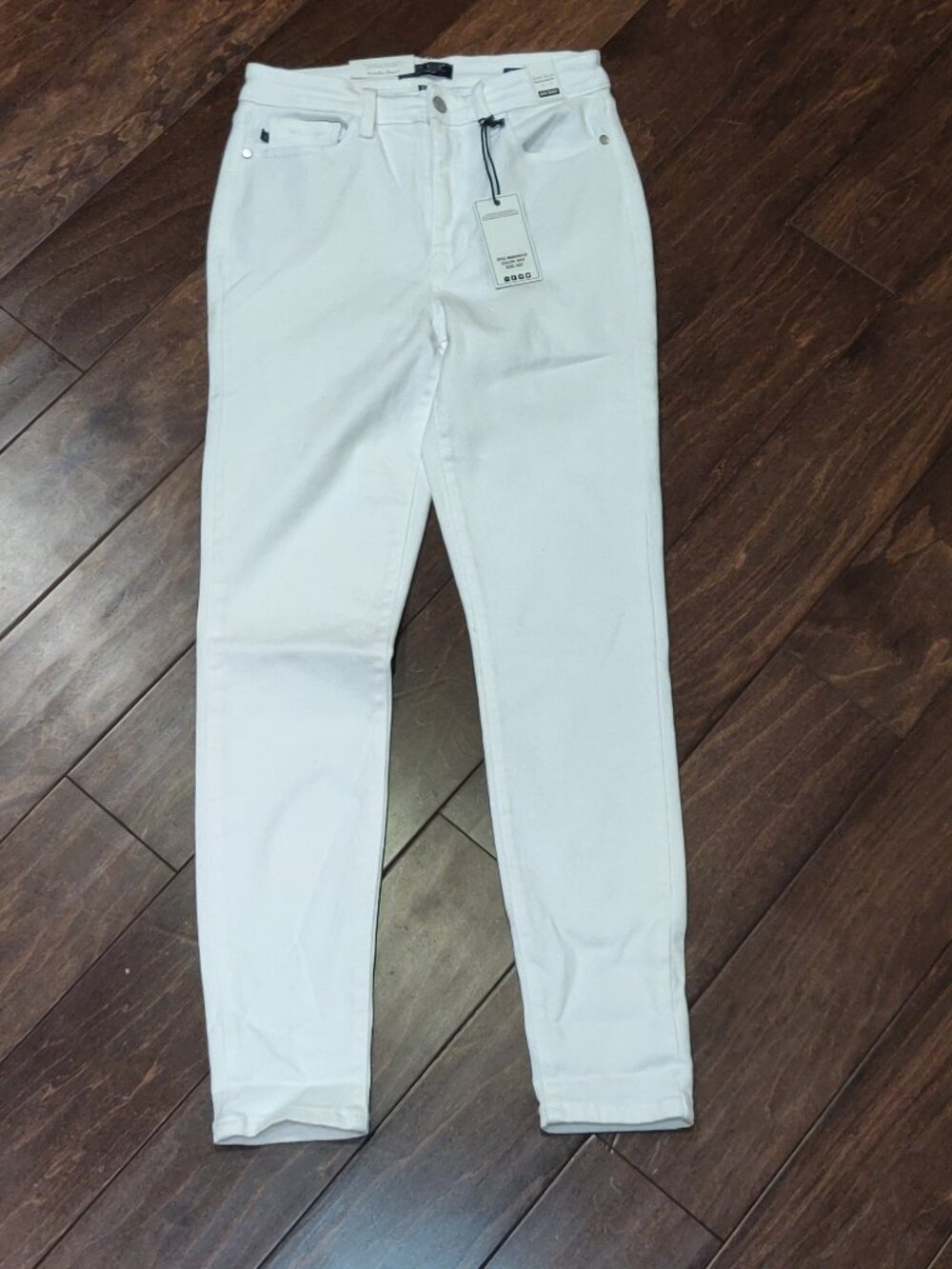 Judy Blue Skinny Fit High Waist White Jeans 5/27 New With Tags